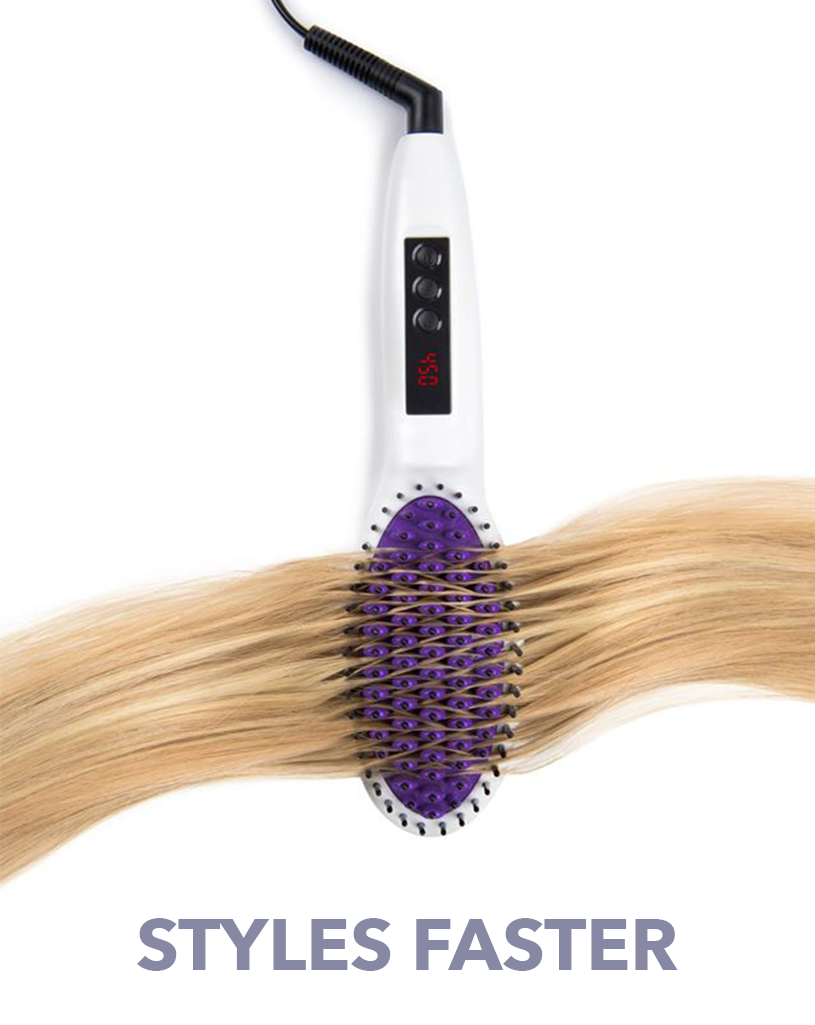 InStyler STRAIGHT UP Ceramic Hair Straightening Brush Disco Beauties