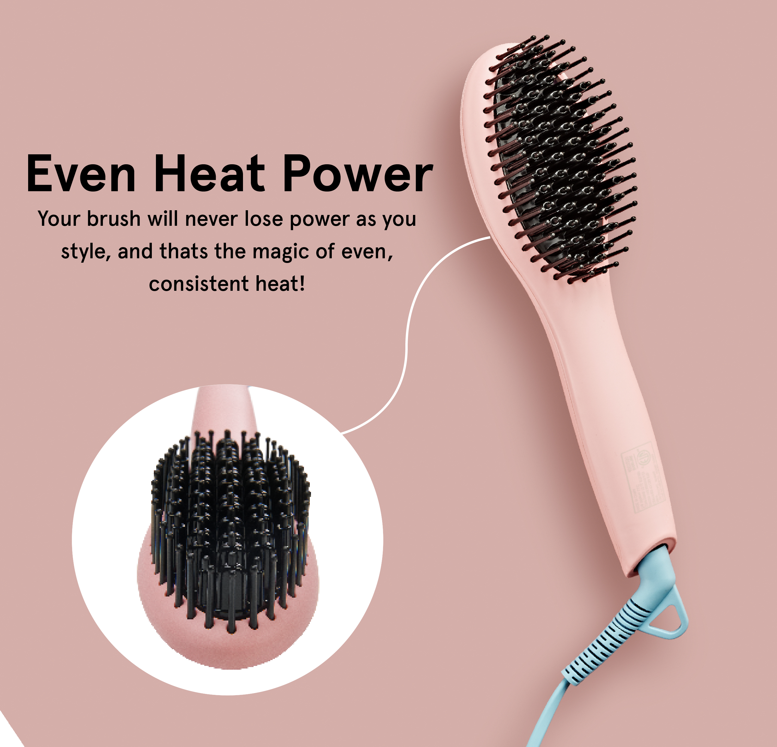 Flower Ceramic Hair Straightening Brush Flower Hair Tools by