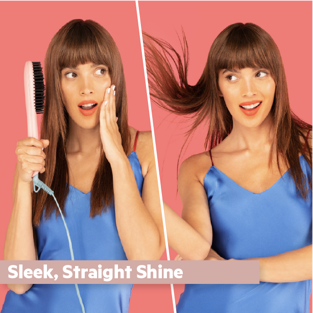 Flower Ceramic Hair Straightening Brush Flower Hair Tools by